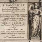 Image from the title page of Galileo�s Assayer (1623).